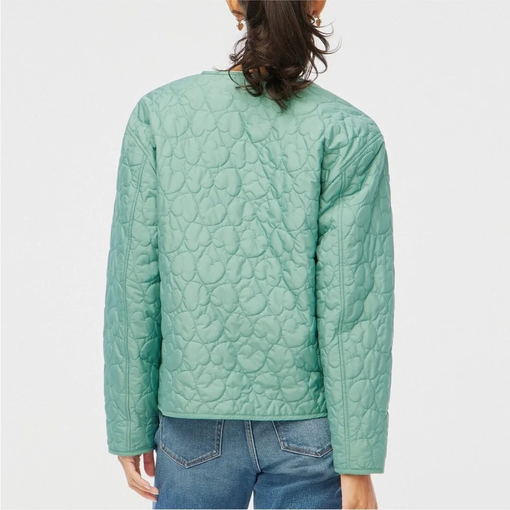 J.Crew Aventurine Lightweight Quilted Heart Puffer Jacket - Picture 6 of 6